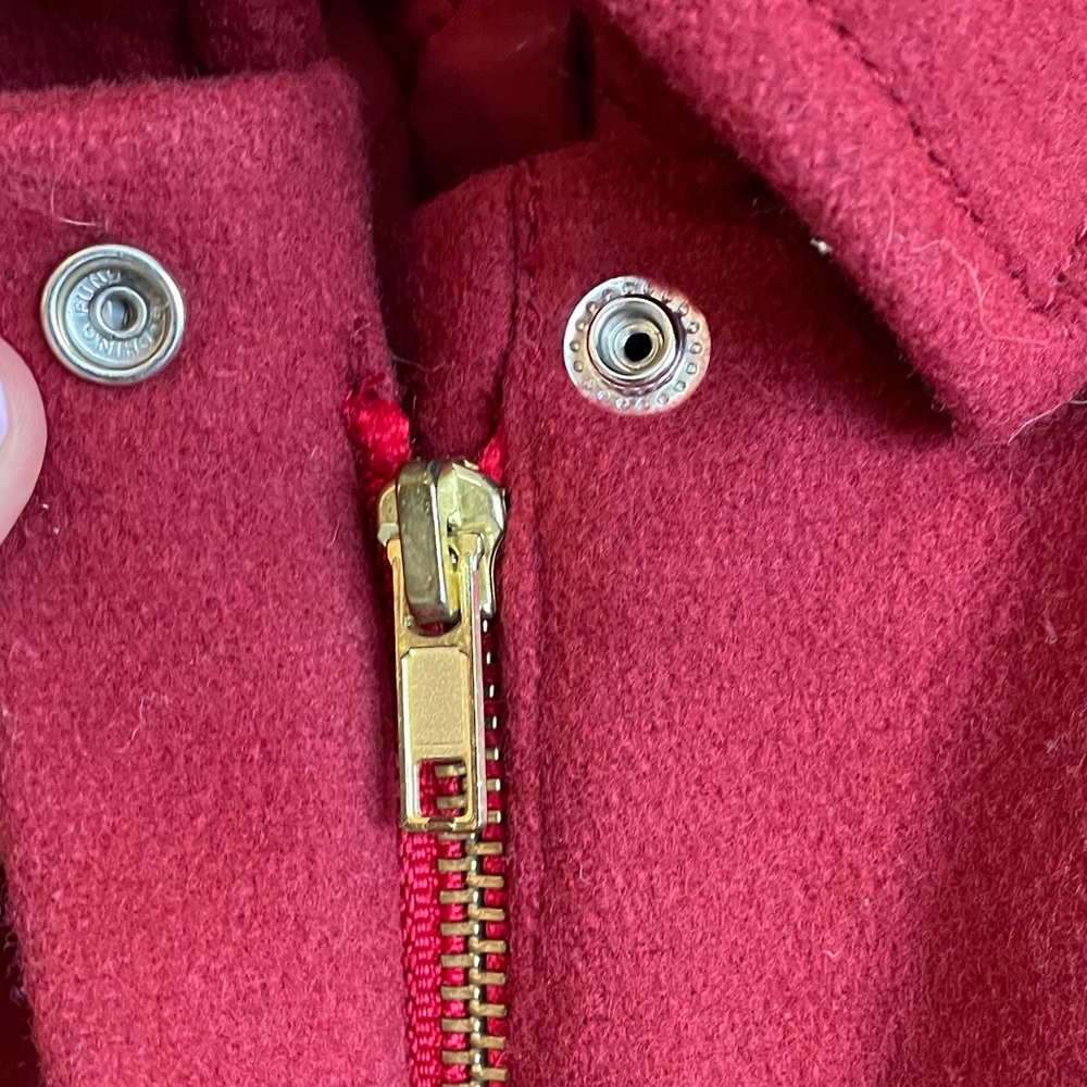 $90 J. CREW LINED WOOL COAT | RED | PETITE MEDIUM - Picture 11 of 12
